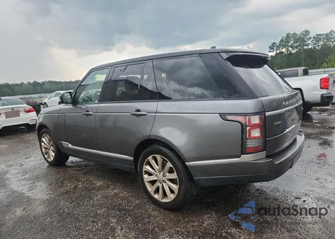 2016 Land Rover Range Rover Hse from USA, damaged, VIN SALGS2KF2GA270849